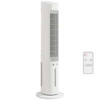 HOMCOM Raffrescatore d'Aria 3-in-1, Torre, Serbatoio 3 Litri, Portatile, Bianco.(m-1)