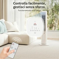 HOMCOM Raffrescatore d'Aria 3-in-1, Torre, Serbatoio 3 Litri, Portatile, Bianco.(m-8)