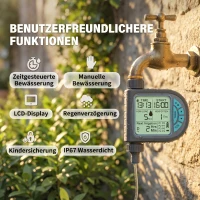 Outsunny 2er Set Spalier mit Pflanzkasten Blumenkasten mit Drainageloch Timer Bewässerungssystem 80 x 40 x 136 cm Braun(m-5)