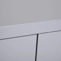 Vinsetto Armário de Escritório Metálico com 2 Portas Fechadura Prateleira Ajustável Armário Metálico 80x40x92,5 cm Cinza(m-11)