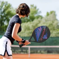 SPORTNOW Pickleball Paddles Set Schläger Set mit 2 Schlägern, Kohlefaser Oberfläche rutschfest Griff Tasche für Indoor & Outdoor(m-10)
