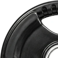 SPORTNOW Halterschijf, 2-delige set, 5 kg per schijf, drie handgrepen, vloerbeschermende rubberen coating, Metaal(m-11)