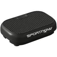 SPORTNOW Trilplaat met 120 Intensiteitsniveaus, 5 Vooraf ingestelde Programma's, Afstandsbediening en LED-Display voor Spieropbouw - Zwart(m-10)