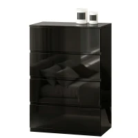 HOMCOM Chest of Drawers, 4-Drawer Storage Cabinets, Modern Dresser, Storage Drawer Unit for Bedroom(m-11)