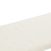 Outsunny Outdoor Seat Cushion Pads for Rattan Furniture, 3 PCs Garden Furniture Cushions, Cream White(m-13)