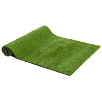Outsunny Set de 3 Rollos Césped Artificial para Jardín 3x1m 20mm Estera de Hierba Sintética para Terraza Alfombra de Césped Tacto Cómodo Reciclable Interior(m-10)