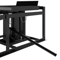 HOMCOM 2-delige hydraulische oprijramp, verstelbaar, draagkracht 3.000 kg, voor banden tot 23 cm(m-11)