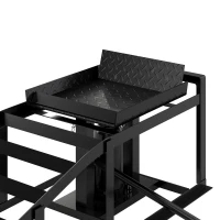 HOMCOM 2-delige hydraulische oprijramp, verstelbaar, draagkracht 3.000 kg, voor banden tot 23 cm(m-12)