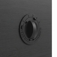 PawHut Terrario per rettili in legno OSB con porta in vetro, serratura e coperchio, nero(m-6)