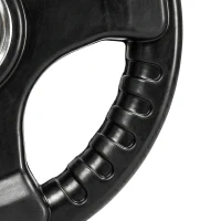 SPORTNOW Halterschijf, 2-delige set, 5 kg per schijf, drie handgrepen, vloerbeschermende rubberen coating, Metaal(m-13)