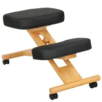 HOMCOM KniestoeI Ergonomisch met Wielen – Comfortabele Kniekruk voor Thuis en Kantoor(m-11)