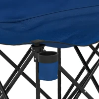 Outsunny 6-persoons campingbank met draagtas blauw(m-11)