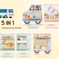 AIYAPLAY Montessori Busy Board jucărie senzorială în formă de camion, de la 3 ani(m-6)
