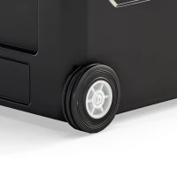 Outsunny Compressor-koelbox 50L -20℃-20℃ elektrische koelbox met dual-zone temperatuurregeling, APP, LED, batterijbeveiliging en opvouwbare handgreep(m-11)