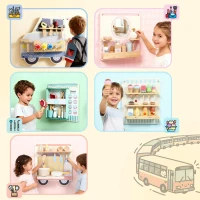 AIYAPLAY Montessori Busy Board jucărie senzorială în formă de camion, de la 3 ani(m-7)