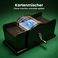 SPORTNOW Poker-Set, 500 Chips, Würfel, 2 Kartendecks, Zubehör, Koffer, für 10 Spieler(m-5)