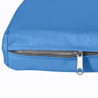 Outsunny Outdoor Seat Cushion Pads for Rattan Furniture, 3 PCs Garden Furniture Cushions,  Sky Blue(m-11)