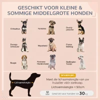 PawHut Hondenkennel Huisdierbed Hondenmand, weerbestendig, afneembaar kussen, Grijs(m-7)