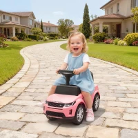 AIYAPLAY Carro Andador para Crianças  com Licença de Land Rover com Armazenamento Buzina Sons de Motor 65,5x28x42 cm Rosa(m-10)