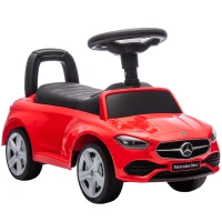 AIYAPLAY Carro Andador para Crianças Mercedes-Benz Classe C com Buzina Volante Sons de Motor e Espaço de Armazenamento 65x28x39 c(m-1)