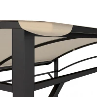 Outsunny grill paviljoen BBQ paviljoen grill paviljoen tuintent vlamvertragend dak(m-14)