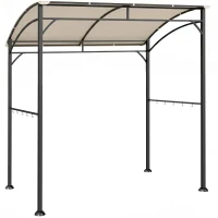 Outsunny grill paviljoen BBQ paviljoen grill paviljoen tuintent vlamvertragend dak(m-16)