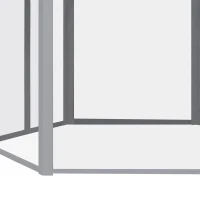 Outsunny 3 x 3(m) Pop Up Gazebo Hexagonal Foldable Canopy Tent Outdoor Event Shelter with Mesh Sidewall, Adjustable Height and Roller Bag, Grey(m-8)