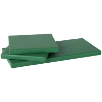 Outsunny Outdoor Seat Cushion Pads for Rattan Furniture, 3 PCs Garden Furniture Cushions, Green(m-15)
