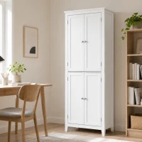 HOMCOM Mueble de Baño Alto 170 cm con Estantes Regulables(m-5)