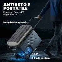 Outsunny Frigorifero Congelatore per Auto da 49L, Doppia Zona con Controllo App, -20℃-20℃(m-8)