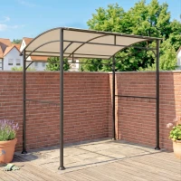 Outsunny grill paviljoen BBQ paviljoen grill paviljoen tuintent vlamvertragend dak(m-11)