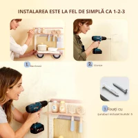 AIYAPLAY Montessori Busy Board jucărie senzorială în formă de camion, de la 3 ani(m-4)