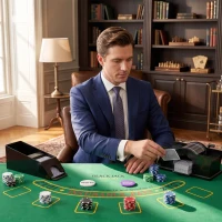 SPORTNOW Poker-Set, 500 Chips, Würfel, 2 Kartendecks, Zubehör, Koffer, für 10 Spieler(m-8)