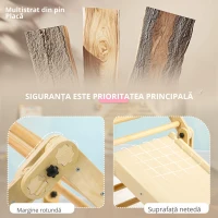 AIYAPLAY 3 în 1 Echelle d'escalade cu tobogan rampă, jucărie de cățărare pliabilă pentru copii 18-48 luni încărcare 50 Kg(m-6)