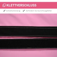 HOMCOM Paaldansmat, 5 cm Dikke Ronde Kunststofmat voor Paaldansoefeningen, Gymnastiek, Yoga, Roze(m-5)