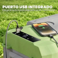 Outsunny Nevera Portátil Eléctrica 17,4L Refrigerador de Coche 12V-220V -20℃ a +20 ℃ con Pantalla Luz LED 61x34x32,4 cm Gris(m-5)