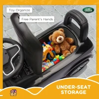 AIYAPLAY Land Rover Licensed Toddler Ride on Car with Horn, Engine Sounds, Under-Seat Storage, for 18-36 Months, Black(m-7)