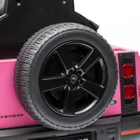 AIYAPLAY Land Rover Licensed 12V Kids Ride on Car with Remote, Suspension, Slow Start, 3 Speeds, Lights, Music, Horn, Pink(m-12)