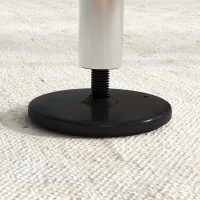 HOMCOM Barre de gymnastique pour enfants, barre horizontale pliable à hauteur réglable avec anneaux de gymnastique, cyan(m-9)