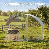 PawHut Eendenhok eendenstal klein dierenhok, weerbestendig, 2 ingangen, 2 hellingen, 78 x 90 x 92 cm, 'Naturel + Zwart'(m-8)