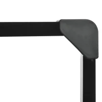 SPORTNOW Canestro Basket Esterno a Parete 113x73 cm, Cerchio Ø45 cm e Rete, Nero(m-7)