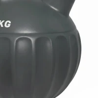 SPORTNOW Kettlebell 10 kg, pesa con asa antideslizante, pesa en bola, musculación, entrenamiento, para gimnasio, Gris(m-9)