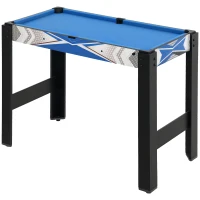 SPORTNOW 5-in-1 Multi Games Table, with Pool, Table Tennis, Basketball, Hockey, Archery, Blue(m-1)