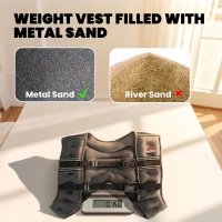 HOMCOM 10KG Weighted Vest, Running Weight Vest with Adjustable Strap, Convenient Pocket and Reflective Strips for Men and Women(m-5)