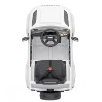 AIYAPLAY Land Rover Licensed 12V Kids Ride on Car with Remote, Suspension, Slow Start, 3 Speeds, Lights, Music, Horn, White(m-13)