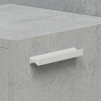 HOMCOM Ensemble meuble d'entrée avec meuble à chaussures abattant, vestiaire avec miroir, tiroir et plateau, gris(m-9)