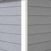 Outsunny Tuinschuur Metaal, Aluminium, Ruime Tuinschuur Met Slot, Ventilatie En Daglicht, 122x149x192/177 Cm, Grijs(m-10)