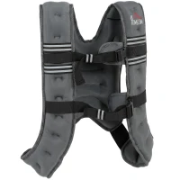 HOMCOM 10KG Weighted Vest, Running Weight Vest with Adjustable Strap, Convenient Pocket and Reflective Strips for Men and Women(m-15)