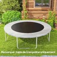 SPORTNOW Tapis de rechange pour trampoline tapis de saut de remplacement, compatible trampoline Ø 3,7 m et ressorts de 14 cm(m-2)