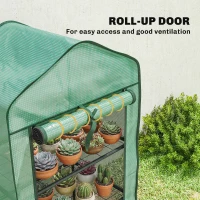 Outsunny Three-Tier Mini Greenhouse - Green(m-6)